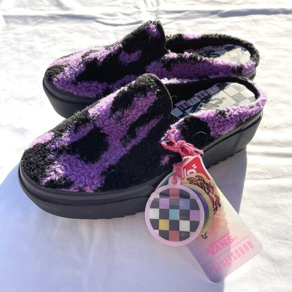 Vans X Ireneisgood Classic Mule Stacked Platform Shoes Womens 5 Fuzzy Purple - Picture 2 of 8